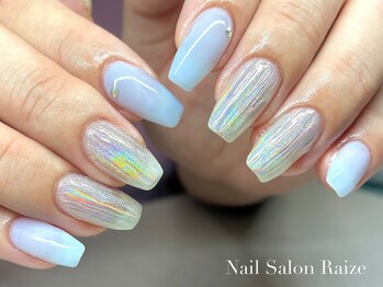 ライズ 本町店(Raize)/バカラネイル/ブルーネイル