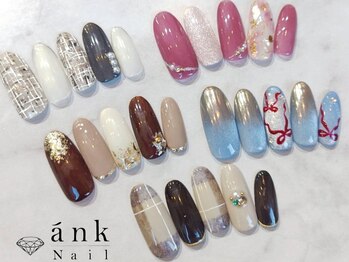 アンクネイルの写真/【初回オフ無料☆定額ネイルお得プランも】デザイン多数ご用意♪『おかえりクーポン』で再来の方もお得に!