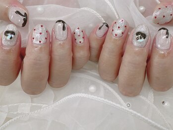 ハニービービー(Honey Bee Bee)/バレンタインチョコがけネイル