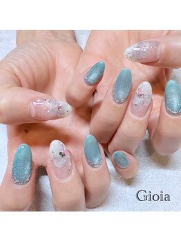 ジョイア 池袋(Gioia)/ブルー　お花　マグネット　