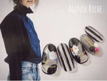 アグニークリッシェ(Agunik Riche)/【モノクロネイル】