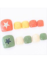ネイルサロン クイール 小山店(NAIL SALON QUILL)/ワンカラー＋星シール