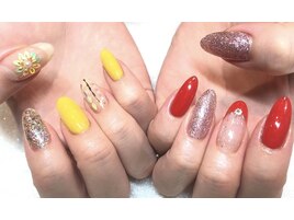 ☆左右非対称ネイル☆
