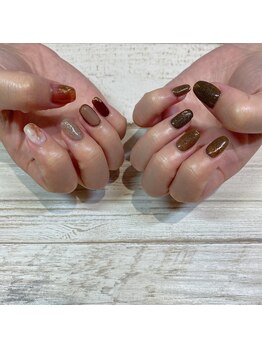 ネイルアンドまつ毛エクステ ルーナ イオン多摩平の森店/ニュアンス♪