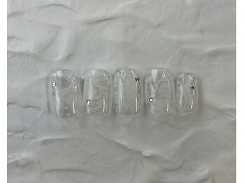 ネイルルーム エルナ(nail room ELNA)/アシンメトリーデザインA¥7800