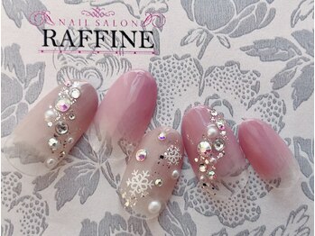 ネイルサロンアンドスクール ラフィーネ 池袋店/キラキラ結晶ネイル◆¥7990