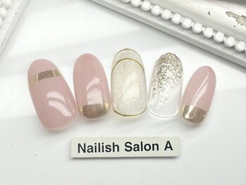 ネイリッシュサロン エー(Nailish Salon A)/シンプルニュアンスネイル