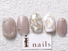 アイネイルズ 梅田店(I nails)/ぷっくり天然石ニュアンス￥9200