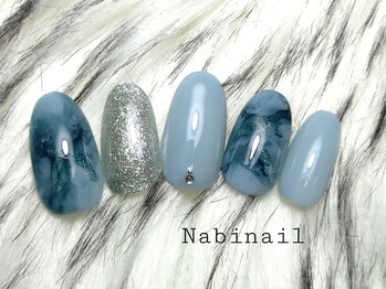 ナビネイル(Nabi nail)/春色マグネットニュアンスネイル