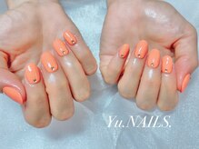ユーネイルズ 恵比寿(Yu.NAILS.)/夏カラー◎モーヴオレンジ