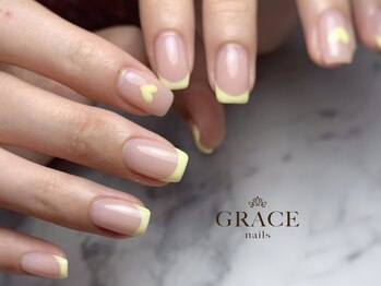 グレース ネイルズ(GRACE nails)/イエローフレンチ
