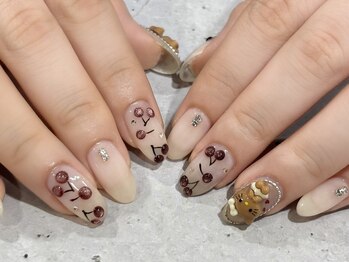 ローランリム(LORAN Lim)/さくらんぼネイル