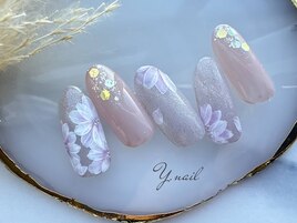 春のフラワーネイル