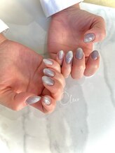 クリア(Clear)/ブルーマグネットネイル♪