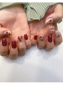 ウロネイルズ(ulo nails)/さくらんぼリボンフラッシュ