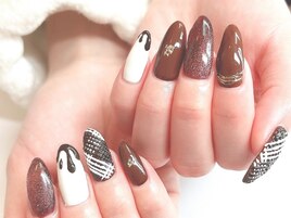 バレンタインネイル