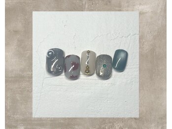 マルネイル 大宮店(MARU NAIL)/8月新作premium+ design¥8,980