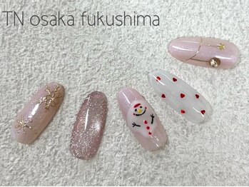 ティーエヌ 大阪福島店の写真/【毎月の定額デザイン6600円~】大人可愛い綺麗目デザインが大人気♪駅から2分♪