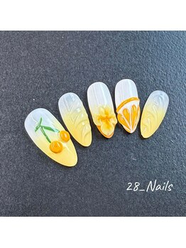 28ネイル 阿佐ヶ谷店/夏・海・マンスリーデザイン