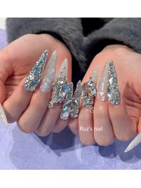 キラキラ　ロングネイル