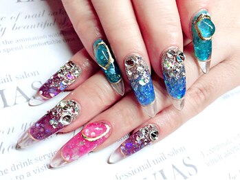 プロフェッショナル ネイルサロン ラヴィアス(LAVIAS)/【スカルプ】１０本アートし放題