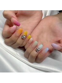 カラフルネイル　¥8000＋追加
