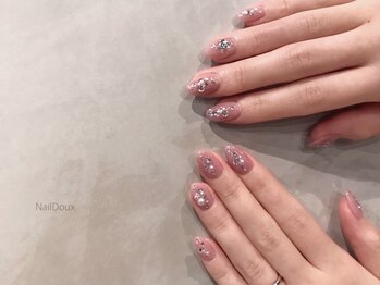 ネイル ドゥ 岡山駅前店(Nail Doux)/キラキラビジューネイル