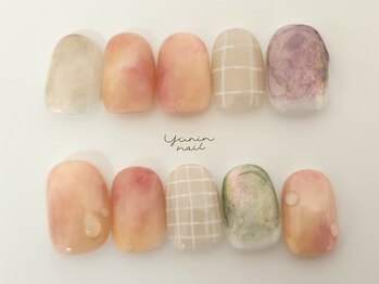 ユリンネイル(yurin nail)の写真/短いおつめだからこそ可愛いデザインをご提案◇お仕事、家事、育児でネイルを躊躇されていた方におすすめ◎