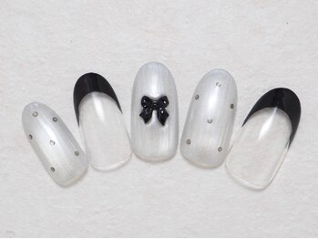 水光マグネット＆リボンネイル