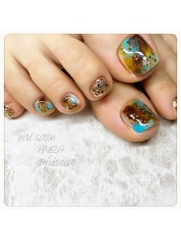 アネラ(ANELA)/大理石ニュアンスネイル