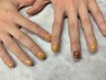 学割U24メンズ★イベントに★ジェルワンカラーにデザイン付き8800円