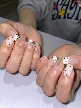 オーシャンネイル 梅田/持ち込み×バレンタインネイル