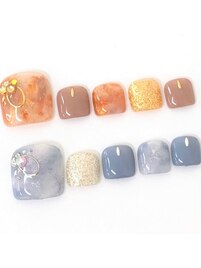 ワンカラー＋ニュアンスアート