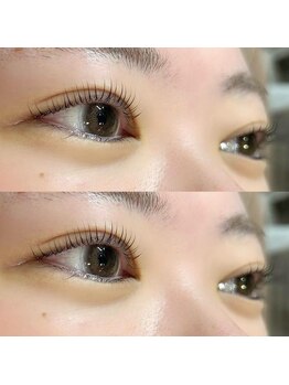 マヴィアイラッシュ バイヘッドライト 水戸駅南店(Ma Vie eyelash by HEADLIGHT)の写真/ナチュラル派の方に♪根元からしっかり立ち上げ自然なセパレートまつげへ！