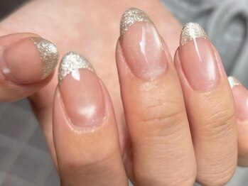 マグベースにラメフレンチ★