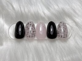 大人っぽ＊ツイードネイル