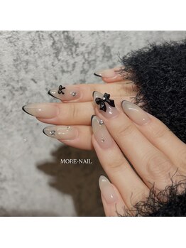 モアネイル(MORE-NAIL)/黒スキニーフレンチ☆