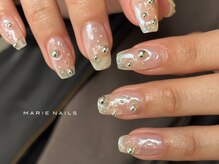 マリーネイルズ 表参道店(MARIE NAILS)/¥7700 定額シルバーパーツ 0116a