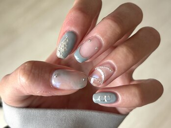 ちぐはぐモードネイル