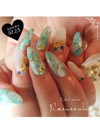 上級者☆お洒落 大理石Nail