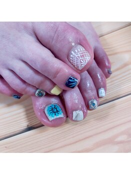 ブーケラテ(bouquet latte)/BOHOネイル