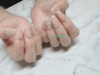 フランセス(Frances)/チェック柄×ハートストーン