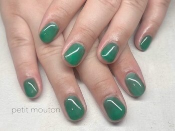 プチムトン 鶯谷店(petit mouton)/【メンズワンカラーネイル】