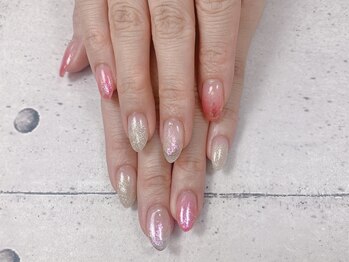 ネイル ビューティーマジック 葛西本店/クリアピンクネイル