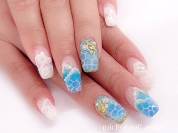 ミケ/夏　リゾートネイル