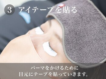 カルフールノア 川口駅西口店(Carrefour noa)/3.アイテープを貼る