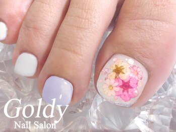 ネイルサロン ゴールディ(NAIL SALON GOLDY)/FOOT華やかアートコース
