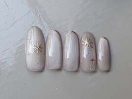 マグネット×スノーネイル