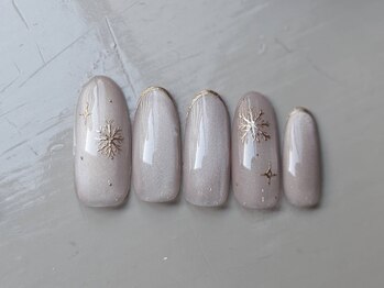 プロモート 岡山城下店(Promote)/マグネット×スノーネイル