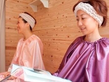サロン ド ベルポ 高崎上並榎店(salon de bellpo.)の写真/【よもぎ蒸し30分(パック・酵素ドリンク付き)¥4000~】友達・カップル・ご夫婦でもお越しいただけます♪